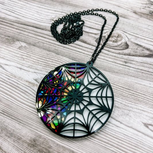 Stained Glass Window Necklace