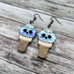 Skull Ice Cream Cone Dangles