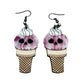 Skull Ice Cream Cone Dangles