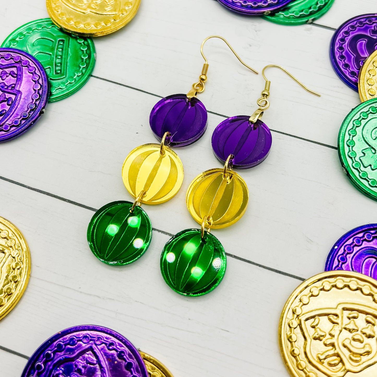 Mardi Gras Beads Dangles