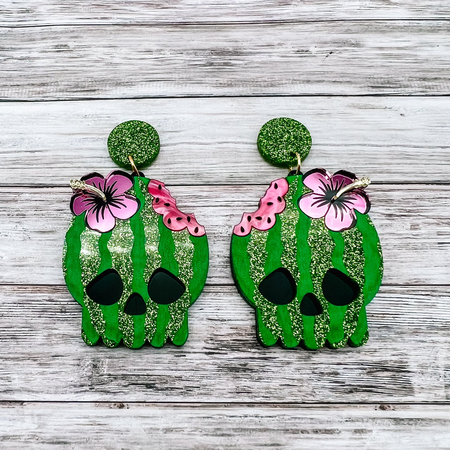 Skull Watermelon Dangles