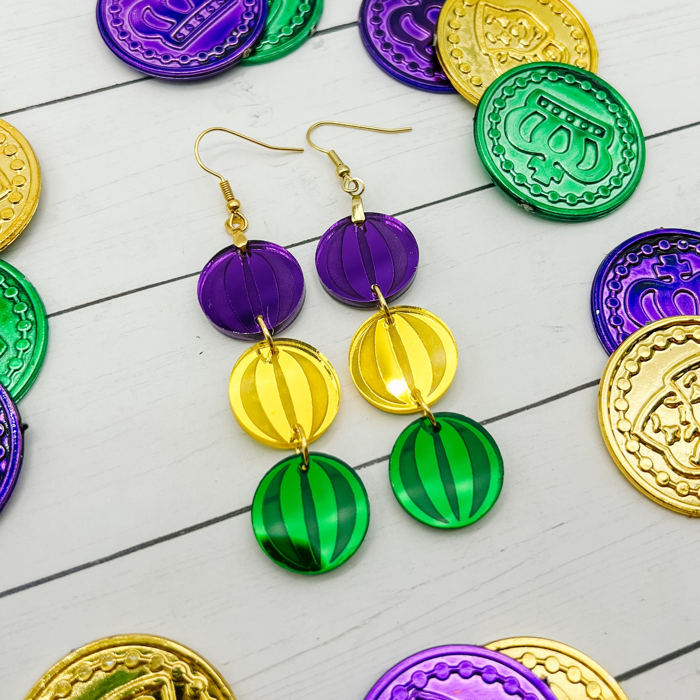 Mardi Gras Beads Dangles