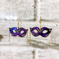 Mardi Gras Purple Mask Dangles